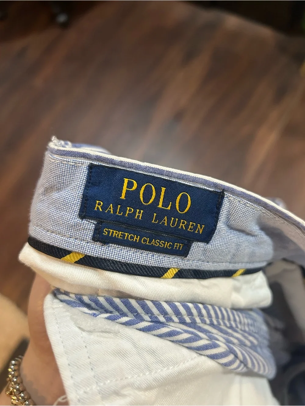 Men’s POLO Ralph Lauren Seersucker Blue 9 inch Shorts